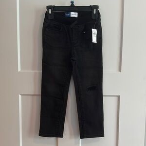 Old Navy Black Straight-Leg Jeans